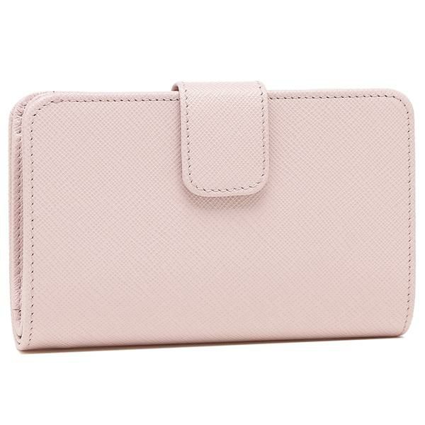 プラダ 二つ折り財布 サフィアーノ ピンク レディース PRADA 1ML225 QWA F0E18 詳細画像