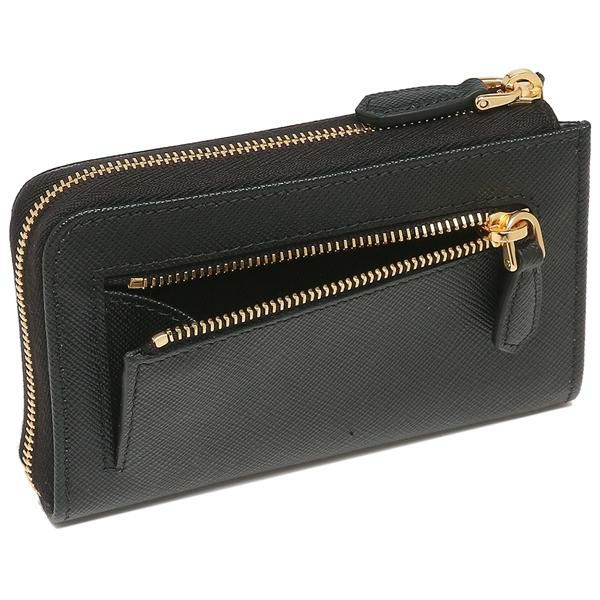 プラダ キーケース コインケース サフィアーノトライアングルロゴ ブラック レディース PRADA 1PP122 QHH F0002 詳細画像