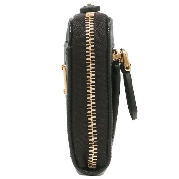 プラダ キーケース コインケース サフィアーノトライアングルロゴ ブラック レディース PRADA 1PP122 QHH F0002 詳細画像