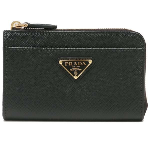 プラダ キーケース コインケース サフィアーノトライアングルロゴ ブラック レディース PRADA 1PP122 QHH F0002 詳細画像