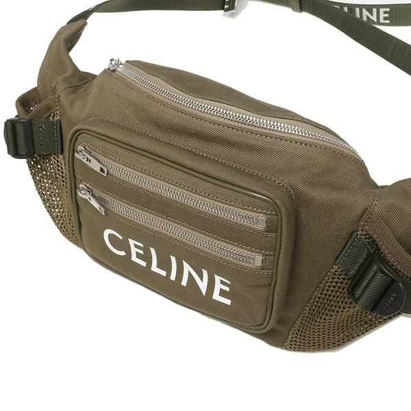 セリーヌ ボディバッグ トレッキングベルトバッグ Lサイズ グリーン メンズ CELINE 198682DO8 15KH 詳細画像