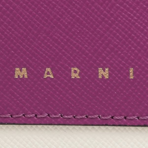 マルニ 二つ折り財布 トランク コンパクト財布 ピンク マルチ レディース MARNI PFMOQ09U11 LV520 Z504N 詳細画像
