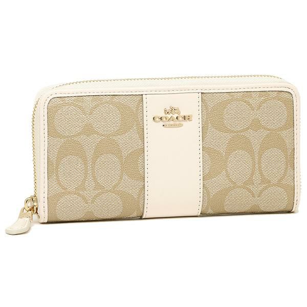 コーチ 財布 COACH F54630 IMDQC アコーディオン ジップ ウォレット 長財布 ライトカーキ/チョーク