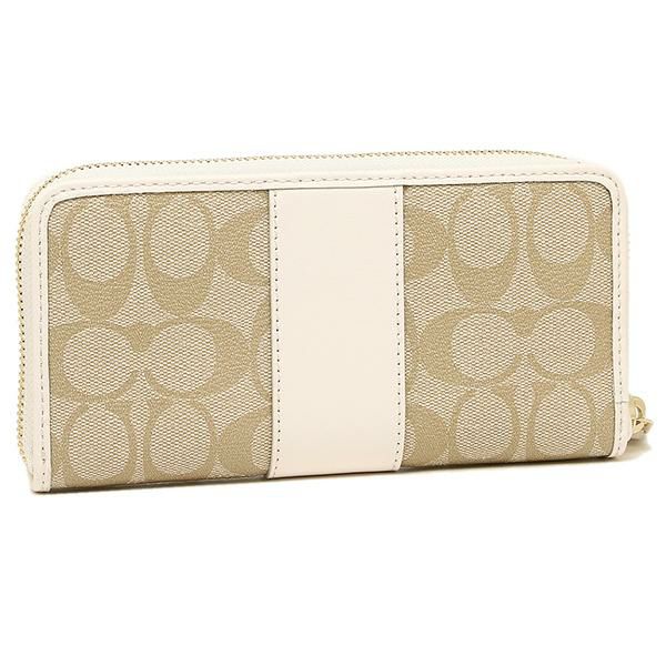 コーチ 財布 COACH F54630 IMDQC アコーディオン ジップ ウォレット 長財布 ライトカーキ/チョーク 詳細画像