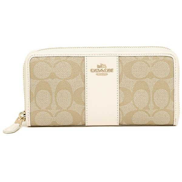 コーチ 財布 COACH F54630 IMDQC アコーディオン ジップ ウォレット 長財布 ライトカーキ/チョーク 詳細画像