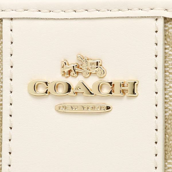 コーチ 財布 COACH F54630 IMDQC アコーディオン ジップ ウォレット 長財布 ライトカーキ/チョーク 詳細画像
