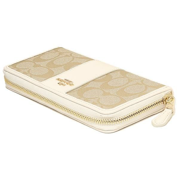 コーチ 財布 COACH F54630 IMDQC アコーディオン ジップ ウォレット 長財布 ライトカーキ/チョーク 詳細画像