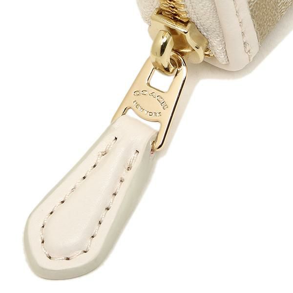 コーチ 財布 COACH F54630 IMDQC アコーディオン ジップ ウォレット 長財布 ライトカーキ/チョーク 詳細画像