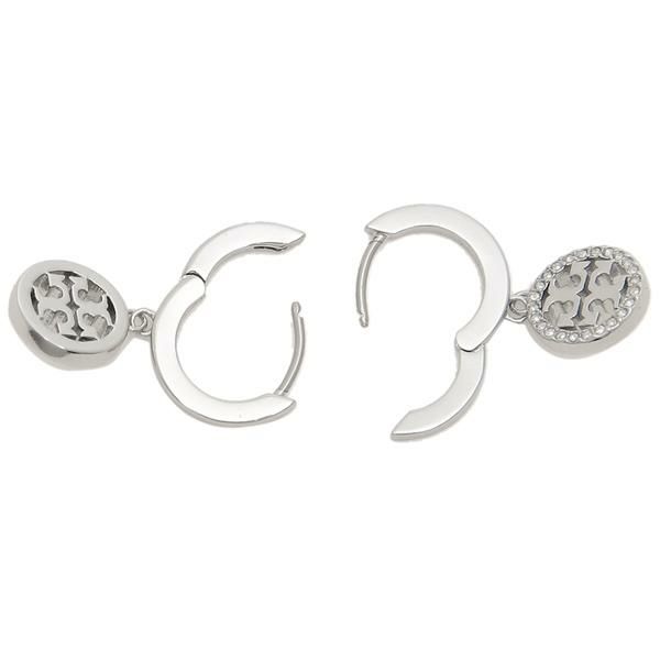 トリーバーチ ピアス ミラー パヴェ フープ シルバー レディース TORY BURCH 87041 042 詳細画像