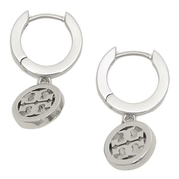トリーバーチ ピアス ミラー パヴェ フープ シルバー レディース TORY BURCH 87041 042 詳細画像