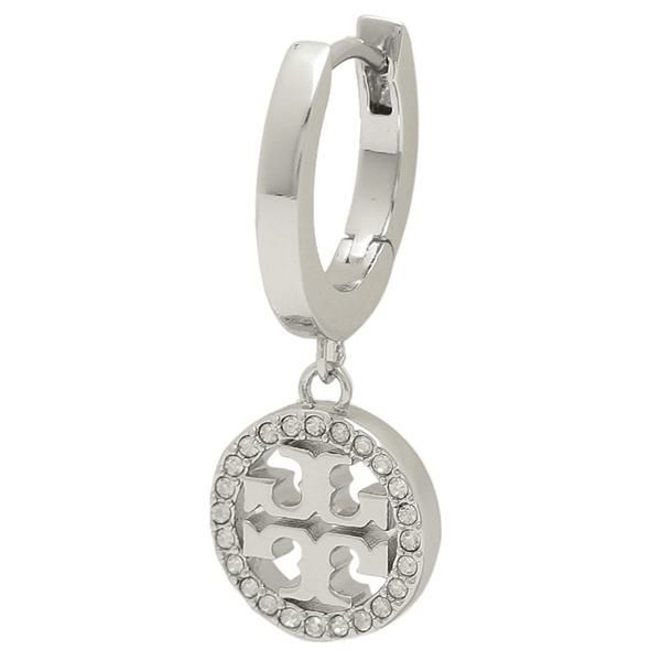 トリーバーチ ピアス ミラー パヴェ フープ シルバー レディース TORY BURCH 87041 042 詳細画像