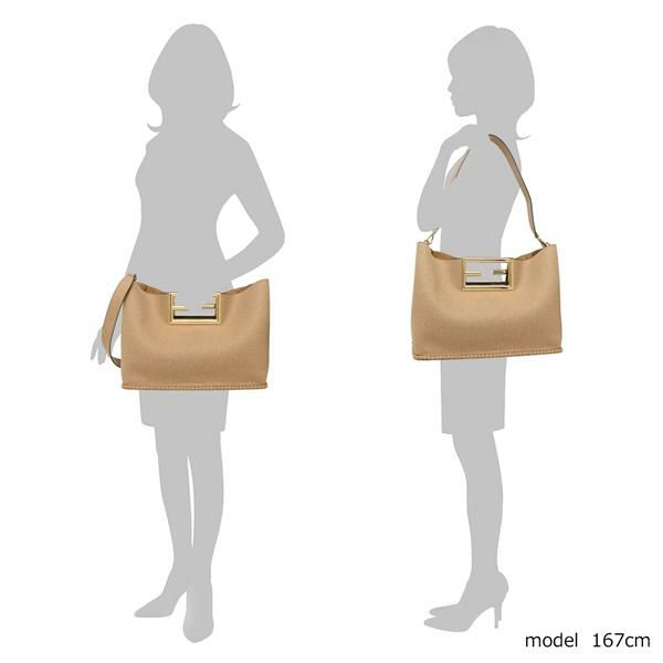 フェンディ ハンドバッグ ショルダーバッグ ウェイ フランネル ベージュ レディース FENDI 8BH391 AHN1 F0J2D A4対応 詳細画像