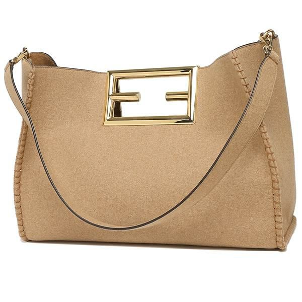 フェンディ ハンドバッグ ショルダーバッグ ウェイ フランネル ベージュ レディース FENDI 8BH391 AHN1 F0J2D A4対応 詳細画像
