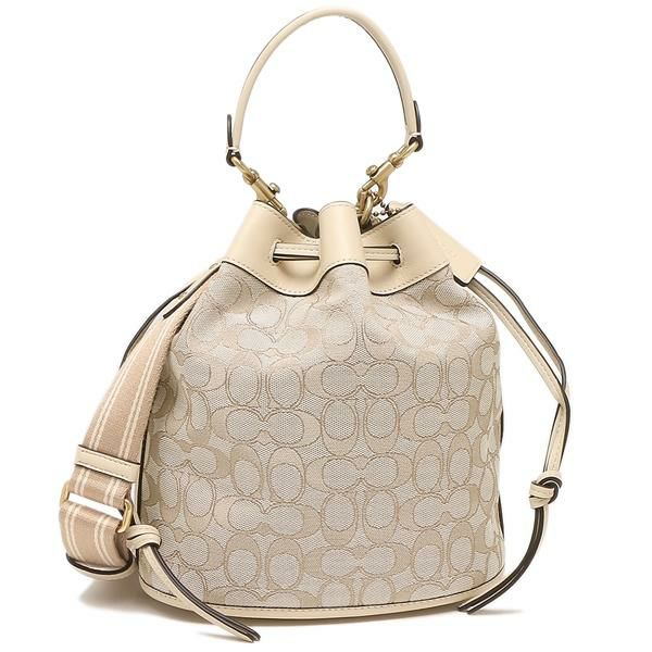 コーチ ハンドバッグ シグネチャー バケットバッグ ホワイト レディース COACH C3853 B4SHG