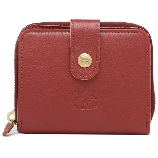 イルビゾンテ 二つ折り財布 レッド メンズ レディース IL BISONTE SMW067 PV0005 RE160B 詳細画像