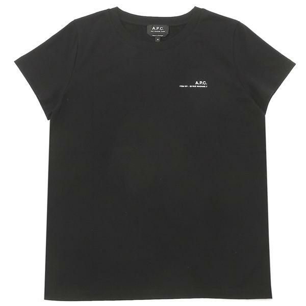 アーペーセー Tシャツ 半袖 ブラック レディース APC COEOP F26012 LZZ 詳細画像