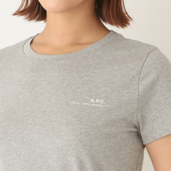 アーペーセー Tシャツ 半袖 グレー レディース APC COEOP F26012 PLA 詳細画像