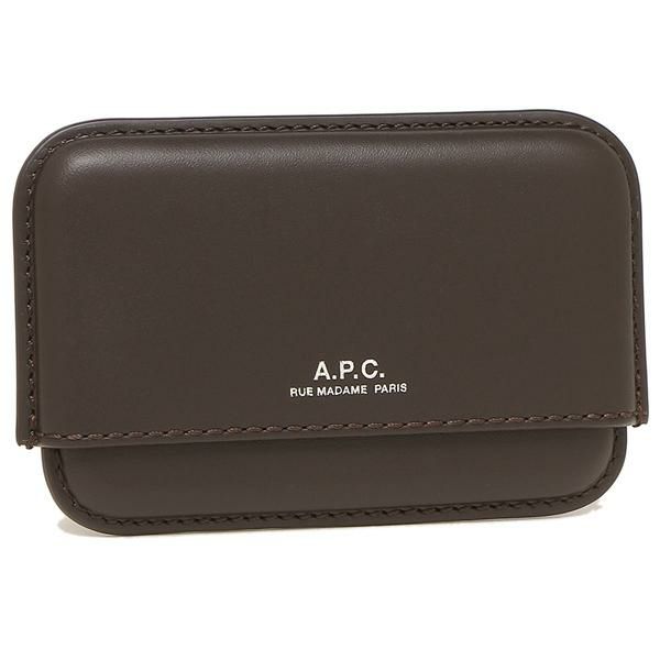 アーペーセー カードケース ブラウン メンズ レディース APC PXAWV H63151 CAE