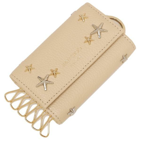 ジミーチュウ キーケース ネプチューン ベージュ メンズ レディース JIMMY CHOO NEPTUNEUUF BARLEY/MIX