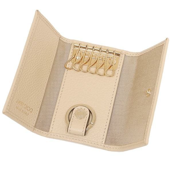 ジミーチュウ キーケース ネプチューン ベージュ メンズ レディース JIMMY CHOO NEPTUNEUUF BARLEY/MIX 詳細画像