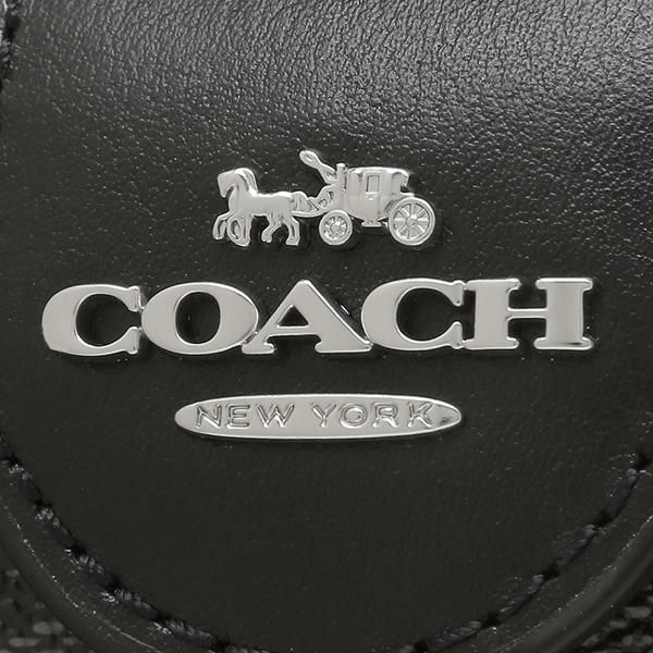 コーチ アウトレット 二つ折り財布 シグネチャー ブラック レディース COACH C0082 SVTSQ 詳細画像