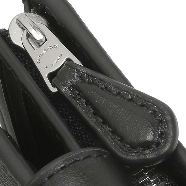 コーチ アウトレット 二つ折り財布 シグネチャー ブラック レディース COACH C0082 SVTSQ 詳細画像