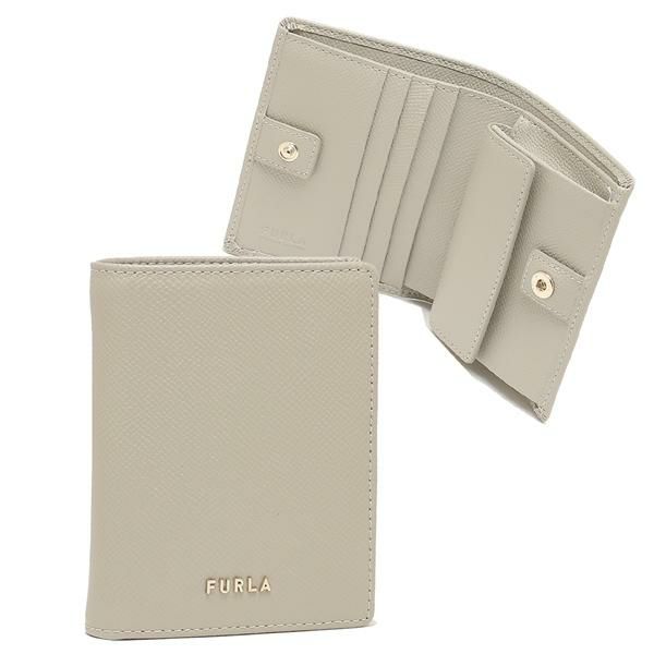 フルラ アウトレット 二つ折り財布 クラシック コンパクト財布 グレー レディース FURLA PCB9CL0 BX0306 M7Y00