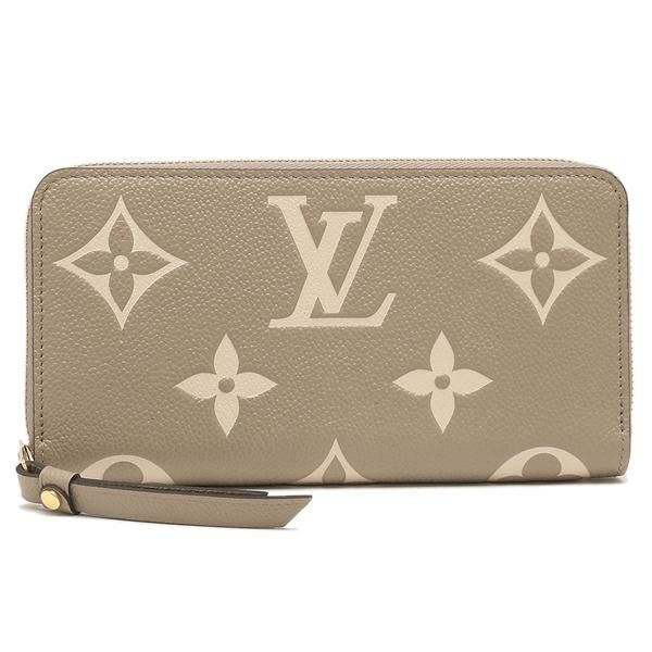 ルイヴィトン 長財布 ジッピーウォレット モノグラムアンプラント ラウンドファスナー ベージュ レディース LOUIS VUITTON M69794 詳細画像