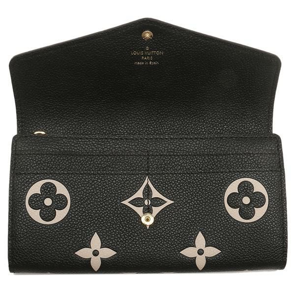 ルイヴィトン 長財布 ポルトフォイユサラ モノグラムアンプラント ブラック レディース LOUIS VUITTON M80496 詳細画像