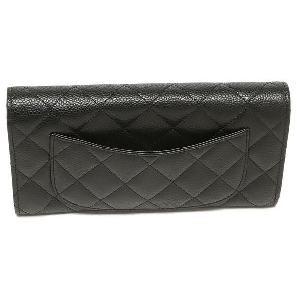 シャネル 長財布 フラップウォレット マトラッセ ブラック レディース CHANEL AP0241 Y01864 C3906 詳細画像