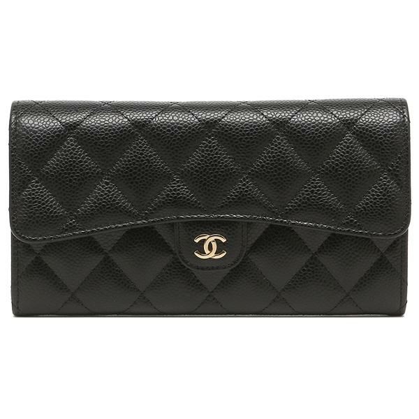 シャネル 長財布 フラップウォレット マトラッセ ブラック レディース CHANEL AP0241 Y01864 C3906 詳細画像