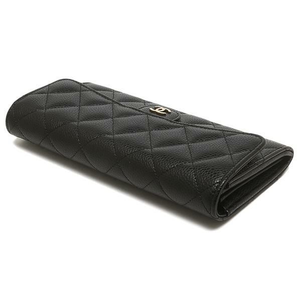 シャネル 長財布 フラップウォレット マトラッセ ブラック レディース CHANEL AP0241 Y01864 C3906 詳細画像