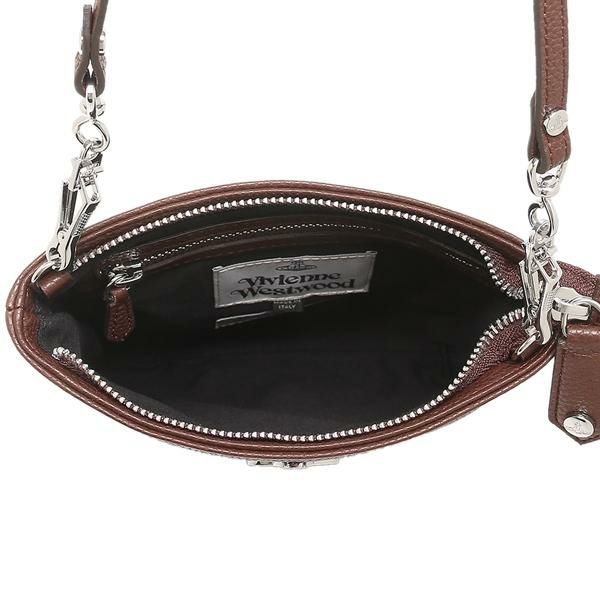 ヴィヴィアンウエストウッド ショルダーバッグ スクエア ブラウン レディース VIVIENNE WESTWOOD 51160005 02103 D401 詳細画像