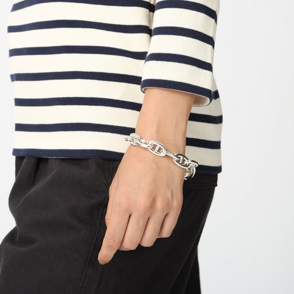 エルメス ブレスレット アクセサリー シェーヌダンクル バングル シルバー メンズ レディース HERMES H101995 00