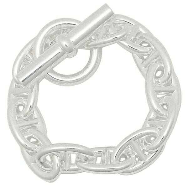 エルメス ブレスレット アクセサリー シェーヌダンクル バングル シルバー メンズ レディース HERMES H101995 00 詳細画像