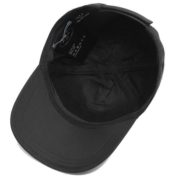 プラダ キャップ 帽子 リナイロン テスート ベースボールキャップ ロゴ ブラック メンズ レディース PRADA 1HC179 2DMI F0002 詳細画像