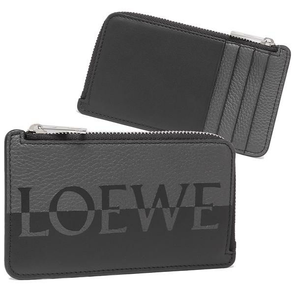 ロエベ カードケース コインケース フラグメントケース グレー ブラック メンズ レディース LOEWE C314Z40X02 1268