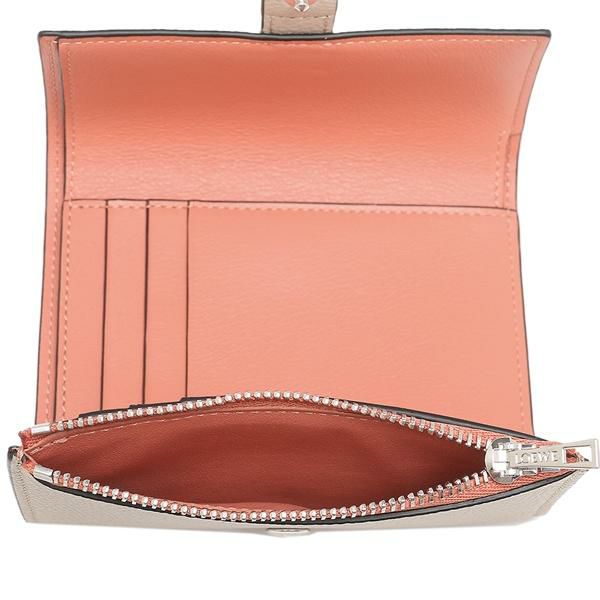 ロエベ 三つ折り財布 バーティカルウォレット Sサイズ ベージュ レディース LOEWE C660S86X01 2463 詳細画像