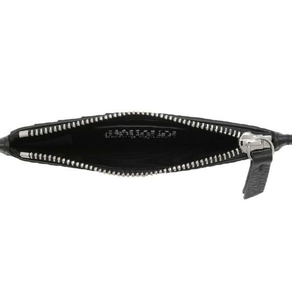 メゾンマルジェラ カードケース フラグメントケース コインケース ブラック メンズ レディース Maison Margiela S56UI0143 P4455 T8013 詳細画像