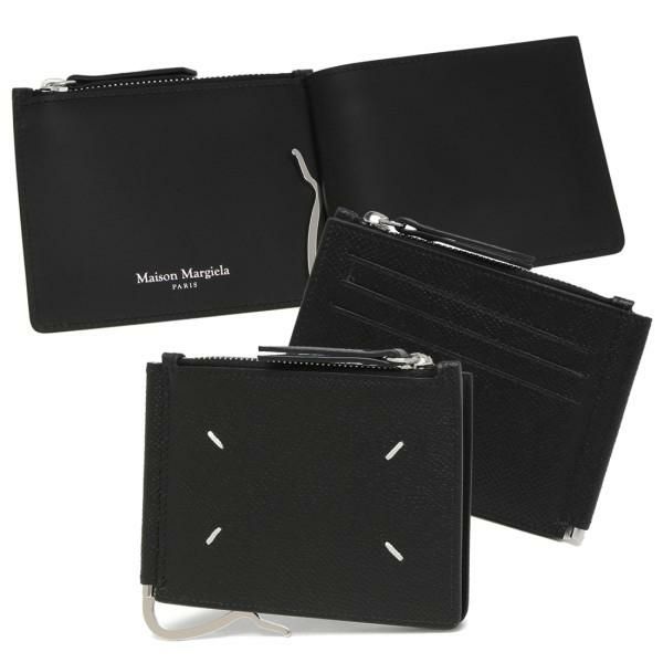 メゾンマルジェラ 二つ折り財布 マネークリップ コインケース ブラック メンズ Maison Margiela SA1UI0018 P4745 T8013