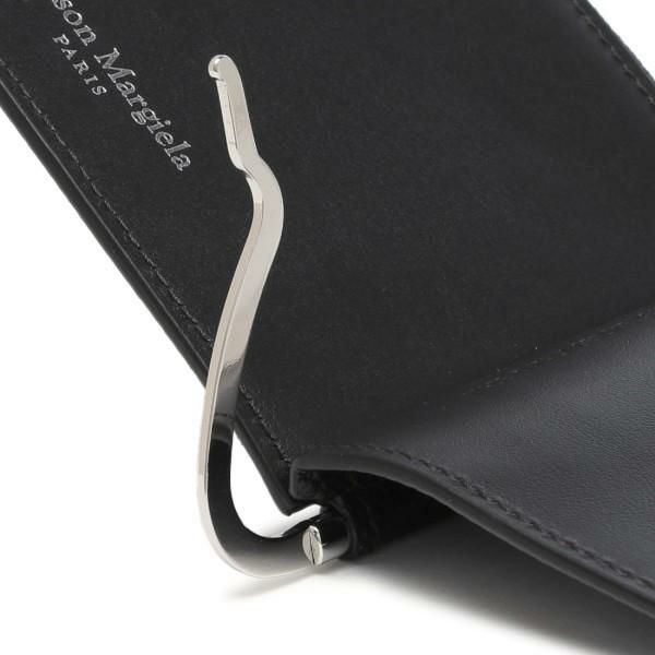 メゾンマルジェラ 二つ折り財布 マネークリップ コインケース ブラック