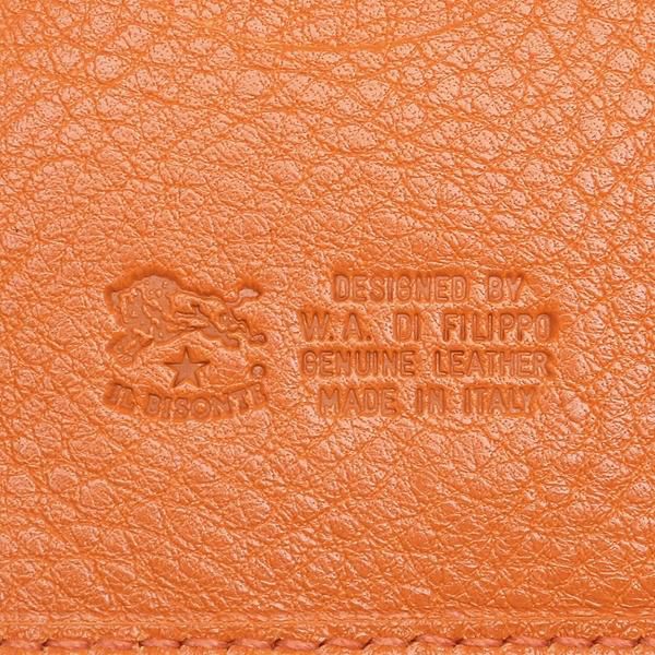 イルビゾンテ 二つ折り財布 オレンジ メンズ IL BISONTE SBW007PV0005 OR102B 詳細画像