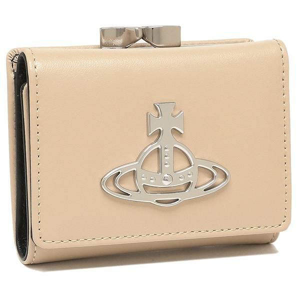 ヴィヴィアンウエストウッド 三つ折り財布 ベティー がま口 ベージュ レディース VIVIENNE WESTWOOD 51010018 42095 C402