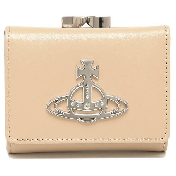 ヴィヴィアンウエストウッド 三つ折り財布 ベティー がま口 ベージュ レディース VIVIENNE WESTWOOD 51010018 42095 C402 詳細画像