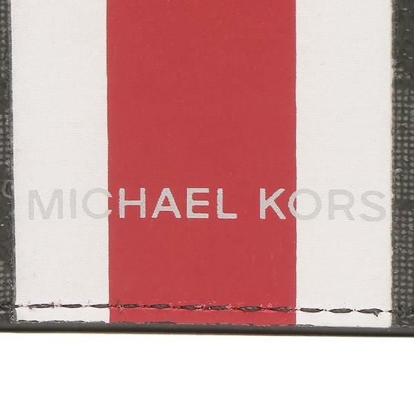 マイケルコース アウトレット 折財布 ギフティング ブラック メンズ レディース MICHAEL KORS 36H1LGFF1B BLK/FLM RD 詳細画像
