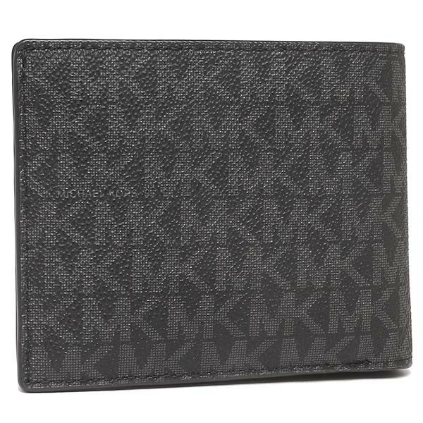 マイケルコース アウトレット 二つ折り財布 クーパー ブラック メンズ レディース MICHAEL KORS 36U9LCRF6B BLACK 詳細画像
