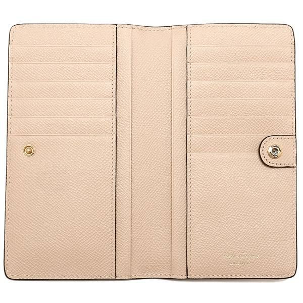サルヴァトーレフェラガモ 長財布 ガンチーニ ベージュ レディース Salvatore Ferragamo 22D779 0752757 詳細画像
