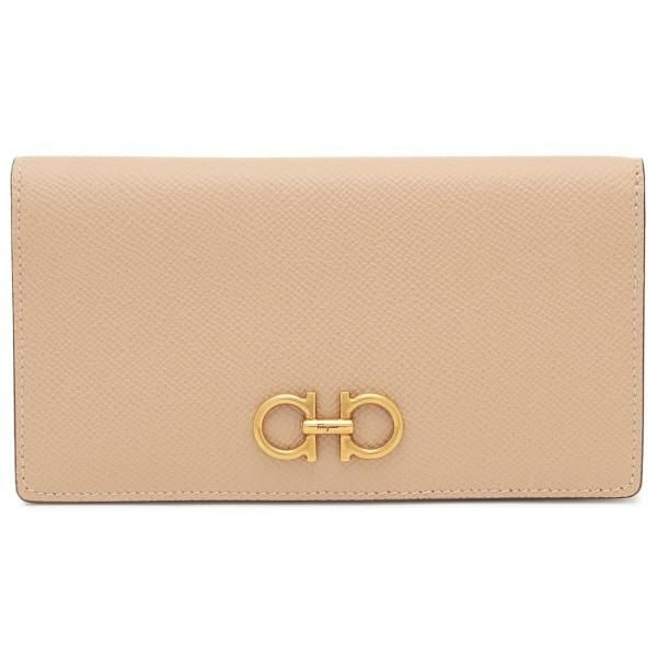 サルヴァトーレフェラガモ 長財布 ガンチーニ ベージュ レディース Salvatore Ferragamo 22D779 0752757 詳細画像