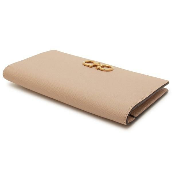 サルヴァトーレフェラガモ 長財布 ガンチーニ ベージュ レディース Salvatore Ferragamo 22D779 0752757 詳細画像