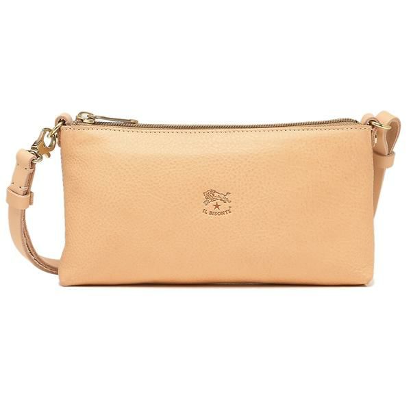 イルビゾンテ ショルダーバッグ ベージュ メンズ レディース IL BISONTE BSH091 PVX001 NA158 詳細画像